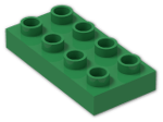 LEGO® Brick: Duplo Plate 2 x 4 40666 | Color: Dark Green