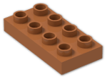 LEGO® Brick: Duplo Plate 2 x 4 40666 | Color: Dark Orange