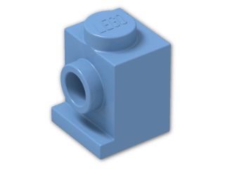 LEGO® Stein: Brick 1 x 1 with Headlight 4070 | Farbe: Medium Blue