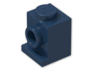 LEGO® Brick: Brick 1 x 1 with Headlight 4070 | Color: Earth Blue