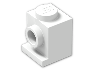 LEGO® Brick: Brick 1 x 1 with Headlight 4070 | Color: White