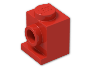 LEGO® Brick: Brick 1 x 1 with Headlight 4070 | Color: Bright Red
