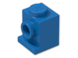 LEGO® Brick: Brick 1 x 1 with Headlight 4070 | Color: Bright Blue