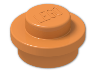 LEGO® Brick: Plate 1 x 1 Round 4073 | Color: Bright Orange