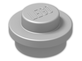 LEGO® Stein: Plate 1 x 1 Round 4073 | Farbe: Silver