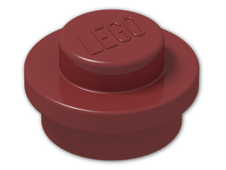 LEGO® Stein: Plate 1 x 1 Round 4073 | Farbe: New Dark Red