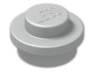 LEGO® Brick: Plate 1 x 1 Round 4073 | Color: Silver flip/flop