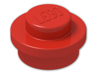 LEGO® Stein: Plate 1 x 1 Round 4073 | Farbe: Bright Red