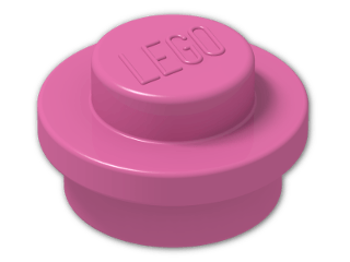 LEGO® Stein: Plate 1 x 1 Round 4073 | Farbe: Bright Purple