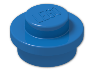 LEGO® Brick: Plate 1 x 1 Round 4073 | Color: Bright Blue