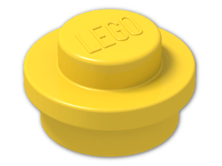 LEGO® Stein: Plate 1 x 1 Round 4073 | Farbe: Bright Yellow