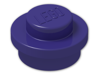 LEGO® Brick: Plate 1 x 1 Round 4073 | Color: Medium Lilac