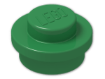 LEGO® Brick: Plate 1 x 1 Round 4073 | Color: Dark Green
