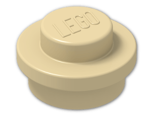 LEGO® Brick: Plate 1 x 1 Round 4073 | Color: Brick Yellow