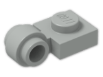LEGO® Stein: Plate 1 x 1 with Clip Light Type 2 4081b | Farbe: Grey
