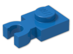 LEGO® Brick: Plate 1 x 1 with Clip Vertical (Thick U-Clip) 4085c | Color: Bright Blue