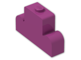 LEGO® Brick: Brick 1 x 4 x 2 with Centre Stud Top 4088 | Color: Bright Reddish Violet
