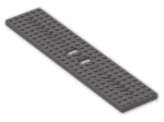 LEGO® Brick: Train Base 6 x 28 with 23 Holes 4093a | Color: Dark Stone Grey