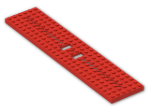 LEGO® Brick: Train Base 6 x 28 with 23 Holes 4093a | Color: Bright Red