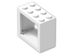 LEGO® Brick: Window 2 x 4 x 3 4132 | Color: White