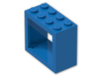 LEGO® Brick: Window 2 x 4 x 3 4132 | Color: Bright Blue