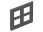 LEGO® Stein: Window 2 x 4 x 3 Pane 4133 | Farbe: Dark Stone Grey