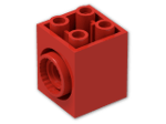 LEGO® Stein: Brick 2 x 2 x 2 with 2 Holes and Click Rotation Ring 41533 | Farbe: Bright Red