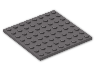 LEGO® Brick: Plate 8 x 8 41539 | Color: Dark Stone Grey