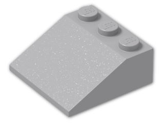 LEGO® Brick: Slope Brick 33 3 x 3 4161 | Color: Medium Stone Grey