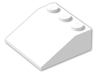 LEGO® Brick: Slope Brick 33 3 x 3 4161 | Color: White