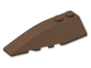 LEGO® Brick: Wedge 2 x 6 Double Left 41748 | Color: Brown