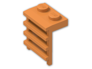 LEGO® Stein: Plate 1 x 2 with Ladder 4175 | Farbe: Bright Orange
