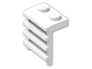 LEGO® Brick: Plate 1 x 2 with Ladder 4175 | Color: White