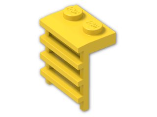 LEGO® Brick: Plate 1 x 2 with Ladder 4175 | Color: Bright Yellow