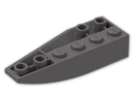 LEGO® Brick: Wedge 2 x 6 Double Inverted Right 41764 | Color: Dark Stone Grey