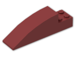 LEGO® Brick: Slope Brick Curved 8 x 2 x 2 41766 | Color: New Dark Red