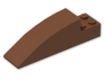 LEGO® Brick: Slope Brick Curved 8 x 2 x 2 41766 | Color: Reddish Brown