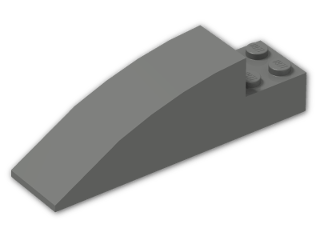 LEGO® Brick: Slope Brick Curved 8 x 2 x 2 41766 | Color: Dark Grey