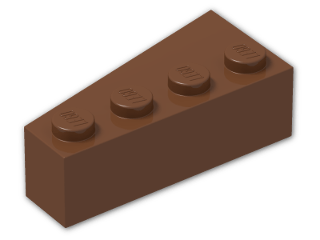 LEGO® Brick: Wedge 4 x 2 Right 41767 | Color: Reddish Brown