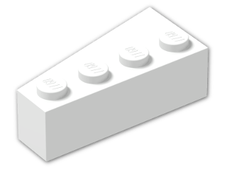 LEGO® Brick: Wedge 4 x 2 Right 41767 | Color: White
