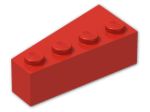 LEGO® Brick: Wedge 4 x 2 Right 41767 | Color: Bright Red
