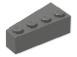 LEGO® Stein: Wedge 4 x 2 Right 41767 | Farbe: Dark Grey