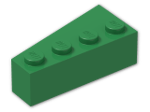 LEGO® Brick: Wedge 4 x 2 Right 41767 | Color: Dark Green