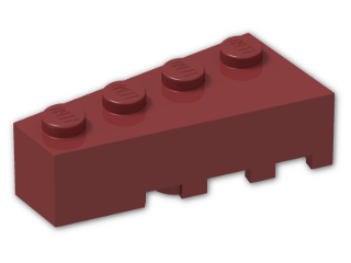 LEGO® Brick: Wedge 4 x 2 Left 41768 | Color: New Dark Red