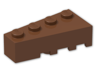 LEGO® Brick: Wedge 4 x 2 Left 41768 | Color: Reddish Brown