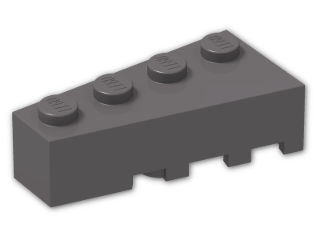 LEGO® Brick: Wedge 4 x 2 Left 41768 | Color: Dark Stone Grey