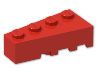 LEGO® Brick: Wedge 4 x 2 Left 41768 | Color: Bright Red