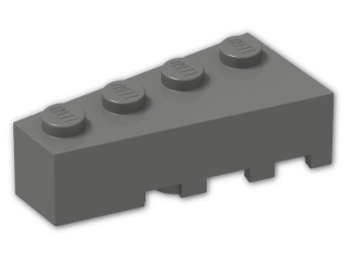 LEGO® Brick: Wedge 4 x 2 Left 41768 | Color: Dark Grey