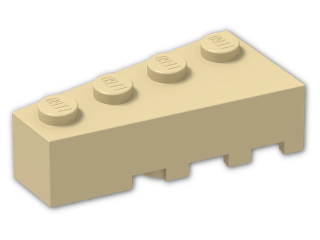 LEGO® Brick: Wedge 4 x 2 Left 41768 | Color: Brick Yellow