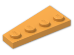 LEGO® Brick: Wing 2 x 4 Right 41769 | Color: Bright Yellowish Orange